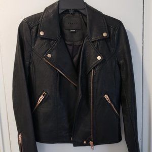 Black Vegan Leather Jacket